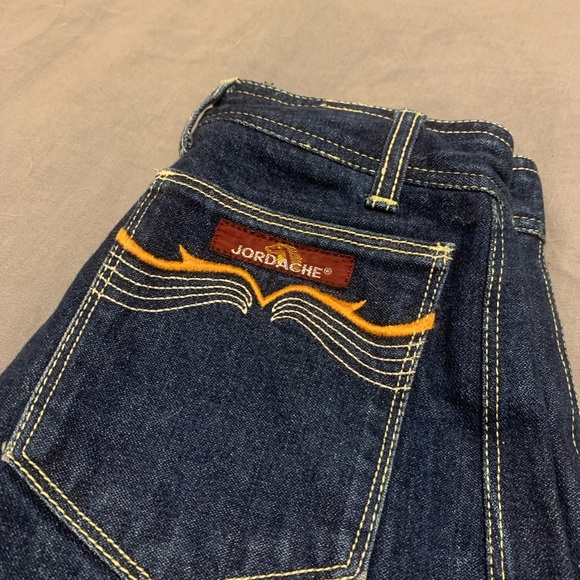 Vintage Jordache high waisted, dark blue jeans. - Picture 2 of 7